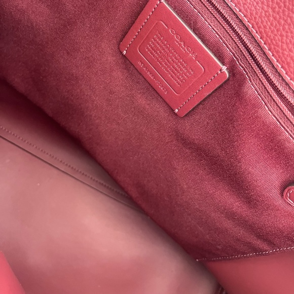 Coach blossom pink town tote bag purse shoulder bag - Picture 9 of 9